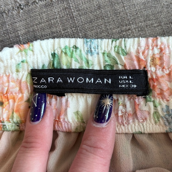 Zara Floral Ruffled Mini Skirt - Picture 12 of 14